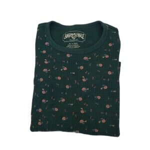 Vtg American Eagle Waffle knit Thermal  Cottage